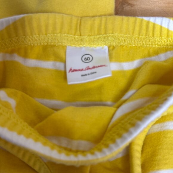 Hanna Anderson Baby Girl Yellow Striped Dress – Size 60 (3-6M) - Picture 6 of 6